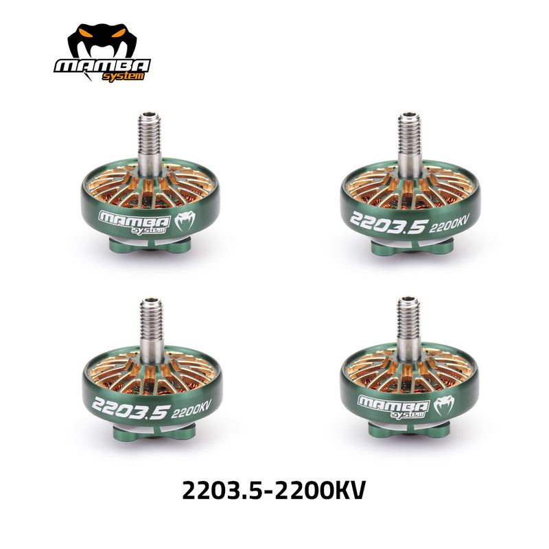 MAMBA TOKA 2203.5 1650KV/2200KV/2650KV/3300KV/4200KV Racing Motor Green