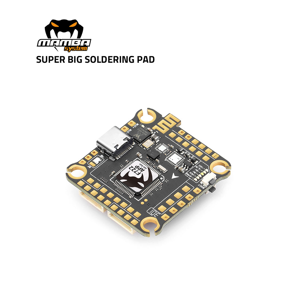 DIATONE OFFICIAL - MAMBA MK4 F722 APP 3-6S Flight Controller Stack