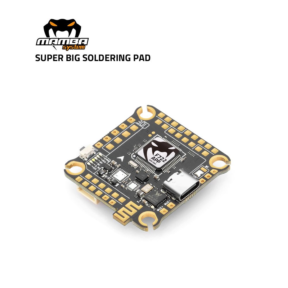 DIATONE OFFICIAL - MAMBA MK4 F722 APP 3-6S Flight Controller Stack