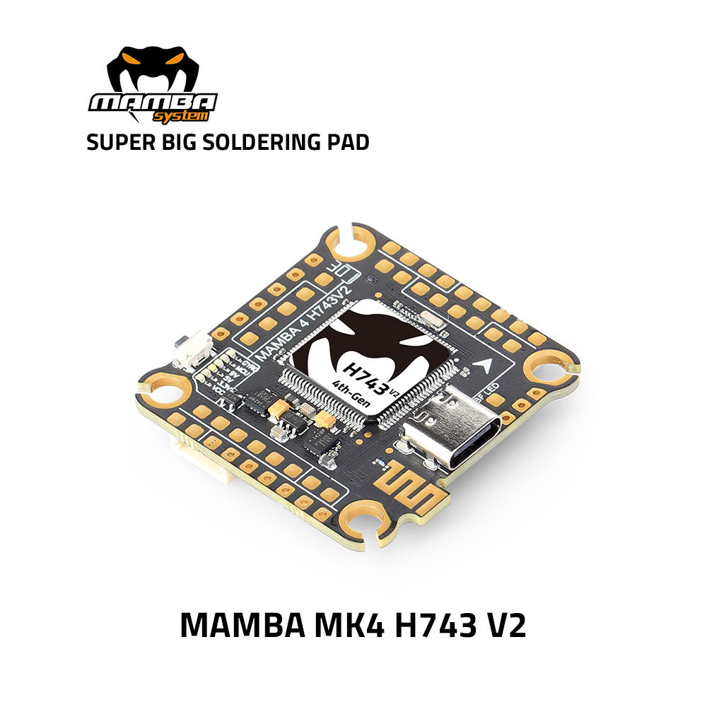 MAMBA MK4 H743 V2 55A/65A 128K Flight Control Stack 30mm/M3