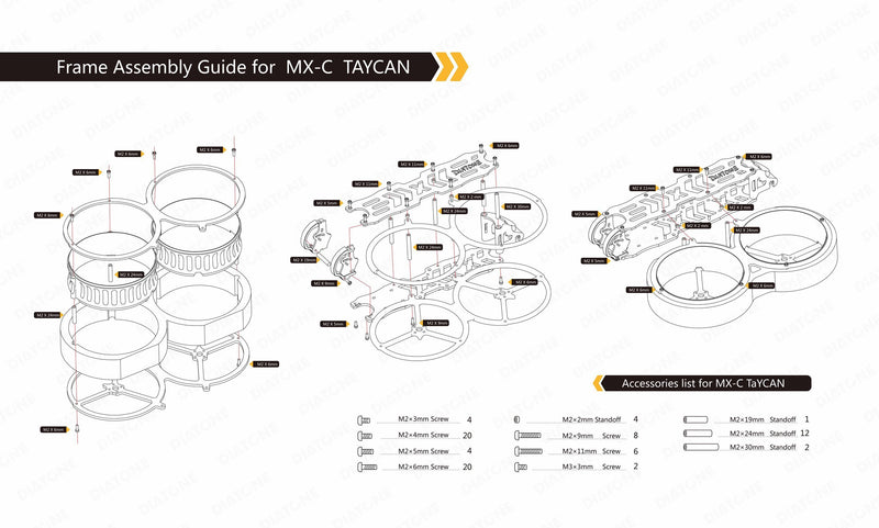 DIATONE MXC TAYCAN DUCT 3 INCH CINEWHOOP-Preorder - Designer Series